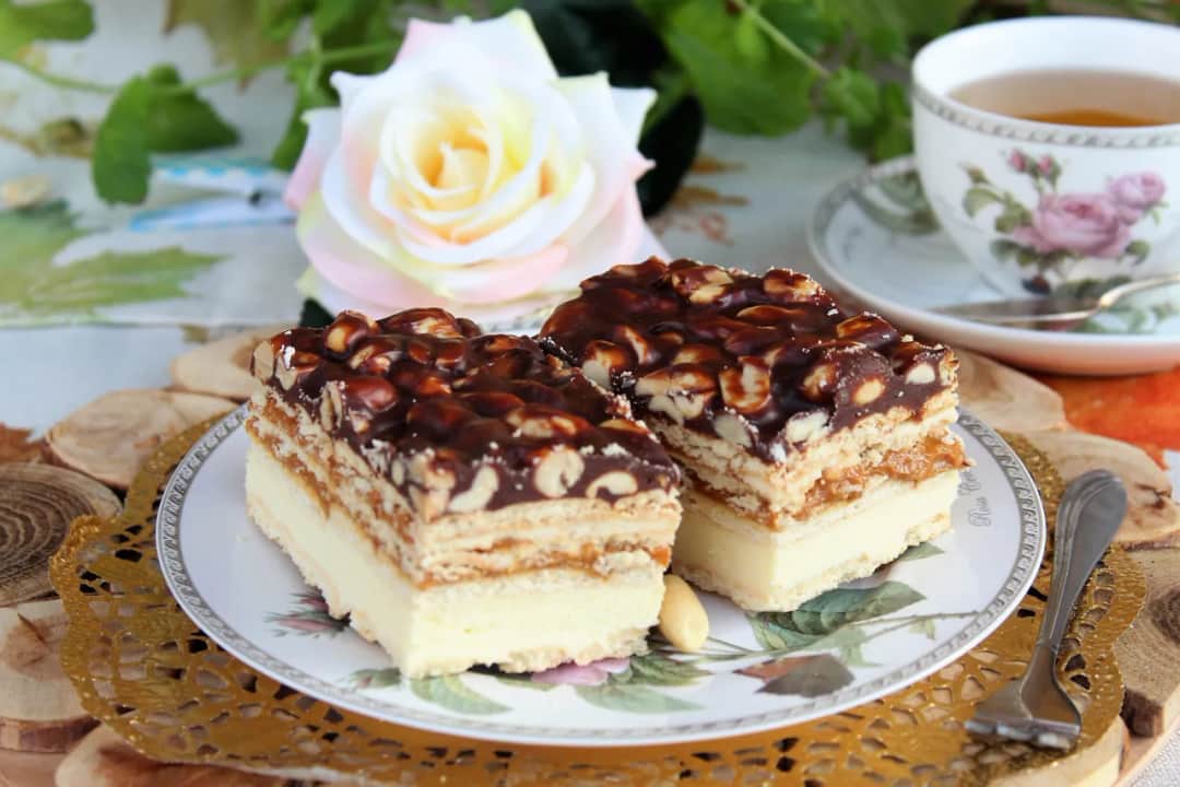 Prosty przepis na ciasto Maxi King z mlekiem w proszku bez pieczenia