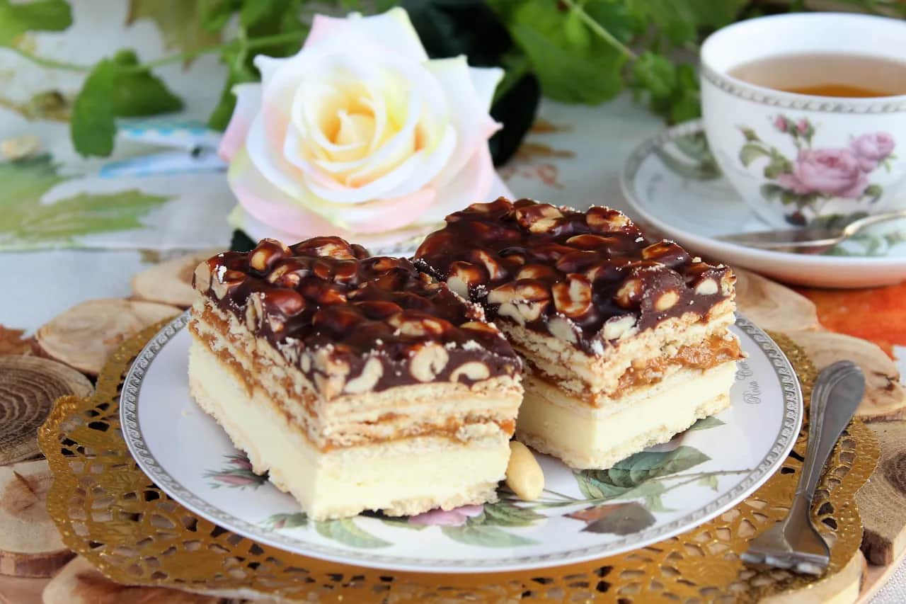 Prosty przepis na ciasto Maxi King z mlekiem w proszku bez pieczenia